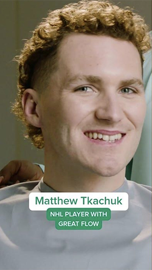 video player - Matthew Tkachuk Scores a Fresh Haircut at Great Clips